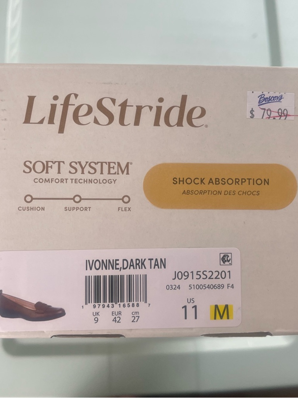 Life Stride Women's Dark Brown Penny Loafers - Picture 3 of 3